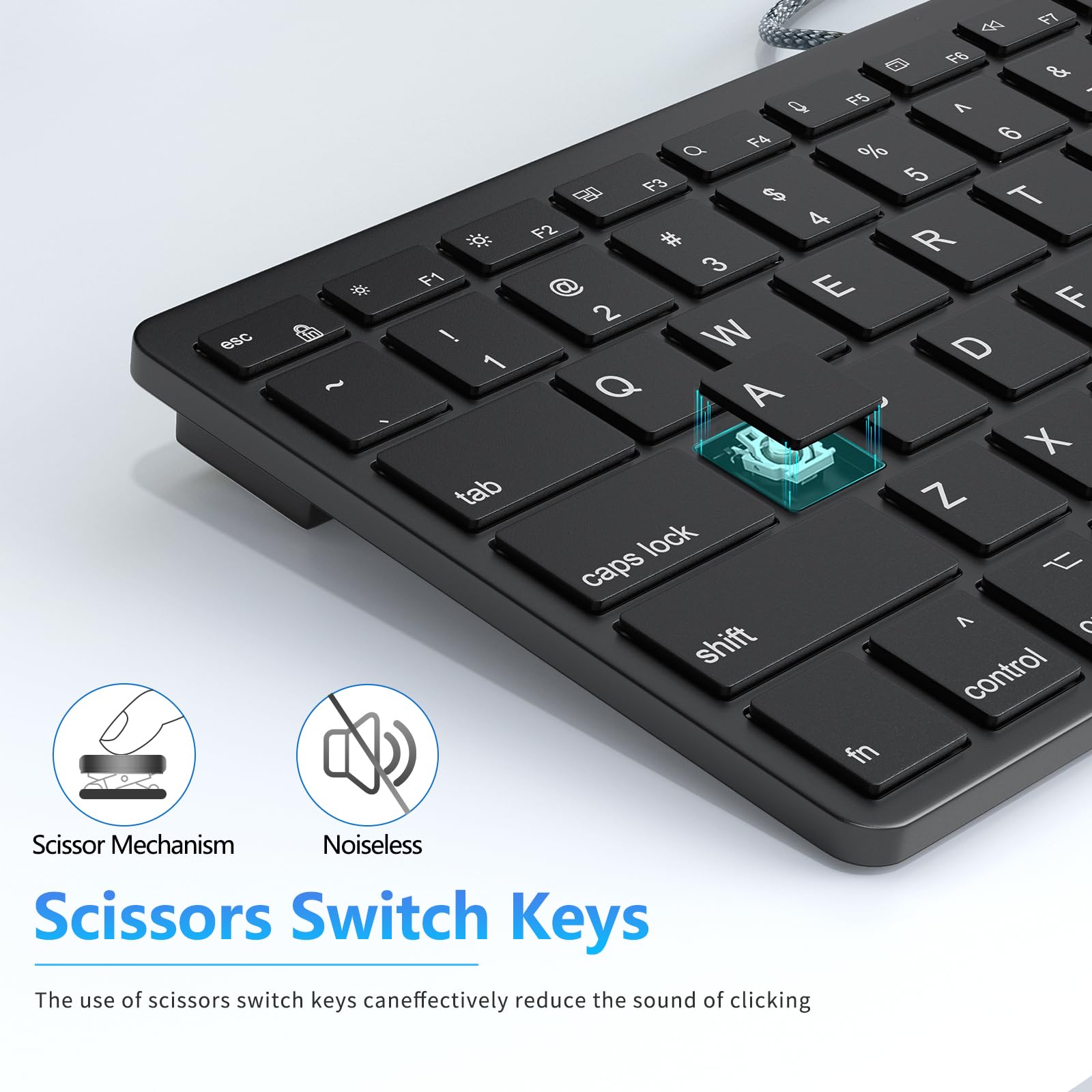 Amazon | Apple Mac用ウルトラスリム有線キーボード USB & Type-C変換